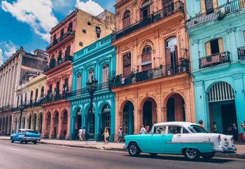Havanna Retro Steklena slika