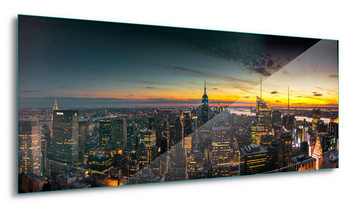 Manhattan Sunset Steklena slika