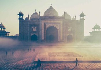 Temple Mist Steklena slika