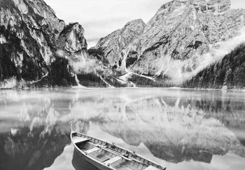 Winter Row Steklena slika