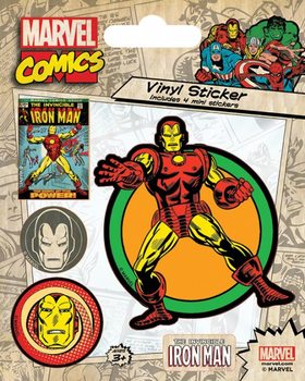 Stickers Marvel Comics - Iron Man Retro