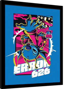 Zarámovaný plakát Stitch - Error 626