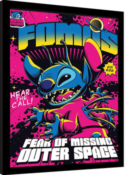 Zarámovaný plakát Stitch - Fomos