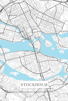 Billede på lærred Stockholm white