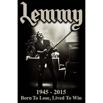 Stofplakater Lemmy - Lived To Win