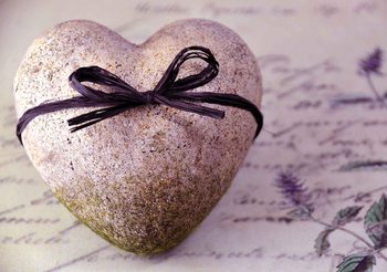 Ταπετσαρία τοιχογραφία  Stone Heart Flower Tie
