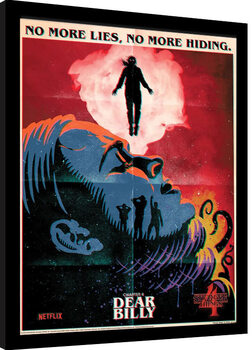 Ingelijste poster Stranger Things 4 - Dear Billy