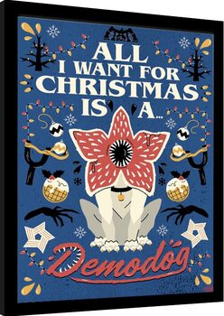 Poster înrămat Stranger Things - All I Want For Christmas