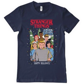 Тениска Stranger Things - Happy Holidays