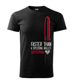 Maglietta Superman - Faster than a bullet