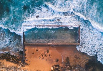Szklany obraz Beach Pool