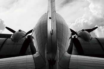 Szklany obraz Plane - Backside