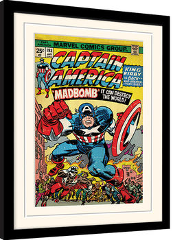 Poster encadré Captain America - Madbomb
