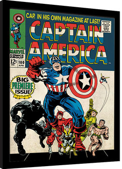 Poster encadré Captain America - Premiere