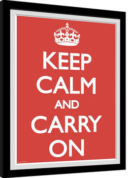 Poster encadré Keep Calm And Carry On