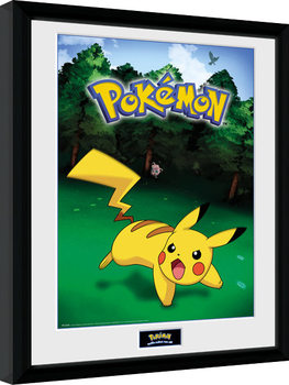 Pokemon - Pikachu Catch Poster encadré