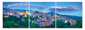 Blue sky above the town Tableau Multi-Toiles
