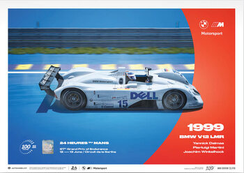 Reproduction d'art BMW V12 Lmr - 24H Le Mans - 100th Anniversary - 1999