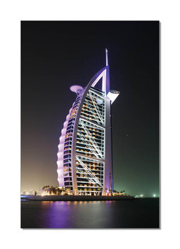Burj Al Arab at night Tableau Multi-Toiles