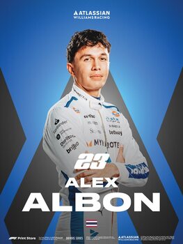 Reproduction d'art F1 Print Store Driver Series - Alex Albon