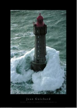 Jean Guichard - Phare Dans La Tempête, La Jument II Reproduction de Tableau