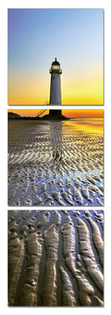 Lighthouse at sunset Tableau Multi-Toiles