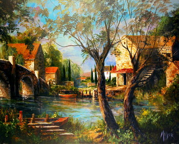 Reproduction d'art Mill Bridge