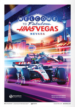 Reproduction d'art Moneygram Haas F1 Team - Las Vegas Grand Prix - 2023