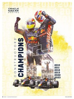 Reproduction d'art Oracle Red Bull Racing - F1 World Constructors' Champions 2023