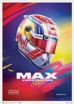 Reproduction d'art Oracle Red Bull Racing - Max Verstappen - Helmet - 2023