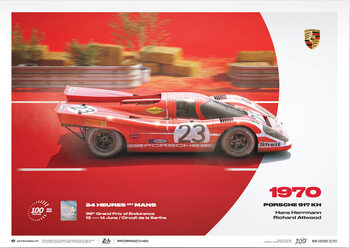 Reproduction d'art Porsche 917 Kh - 24H Le Mans - 100th Anniversary - 1970