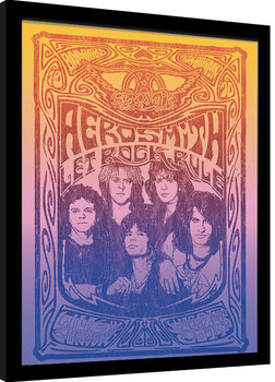 Afiș înrămat Aerosmith - Let Rock Rule