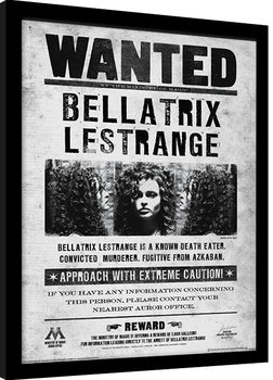 Afiș înrămat Harry Potter - Bellatrix Wanted