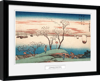 Afiș înrămat Hiroshige - Cherry Blossom at Gotenyama