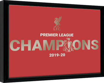 Afiș înrămat Liverpool FC - Champions 19/20
