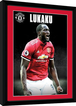 Afiș înrămat Manchester United - Lukaku Stand 17/18