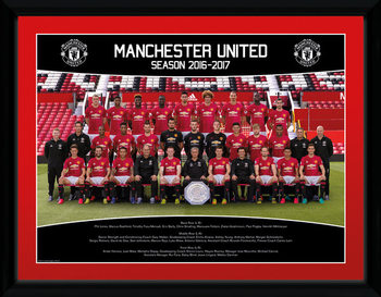 Afiș înrămat Manchester United - Team Photo 16/17