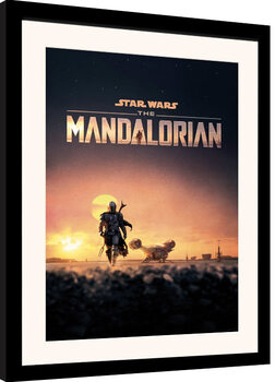 Afiș înrămat Star Wars: The Mandalorian