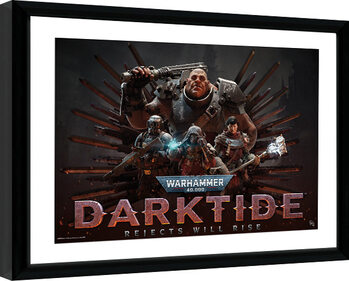Afiș înrămat Warhammer 40K - Darktide