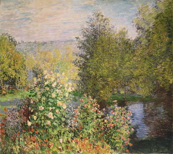 Tablou canvas A Corner of the Garden at Montgeron, 1876-7