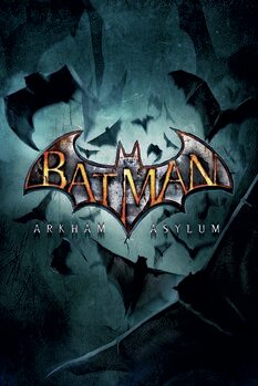 Tablou pe pânză Batman Arkham Asylum - Logo
