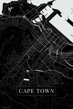 Tablou pe pânză Cape Town black