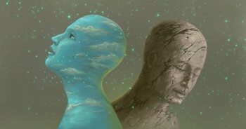 Tablou pe pânză Concept art, idea of dream hope