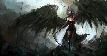 Tablou pe pânză Reaper lady