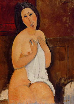 Tablou pe pânză Seated Nude with a Shirt