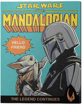 Tablou pe pânză Star Wars: The Mandalorian - Hello Friend