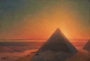 Tablou pe pânză The Great Pyramid at Giza, 1878