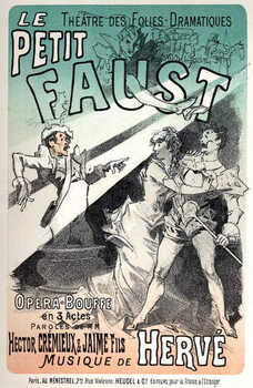 Tablou pe pânză The little Faust, operetta by Herve