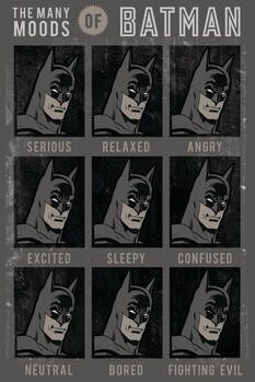 Tablou pe pânză The Many Moods of Batman