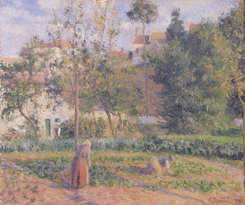 Tablou pe pânză Vegetable Garden at the Hermitage, Pontoise, 1879